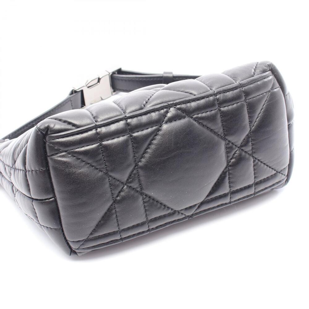 Dior DIORTRAVEL Nomad Pouch Cannage Leather Handbag Black - Picture 5 of 5